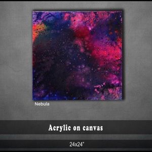 Nebula, mixed Media on Canvas